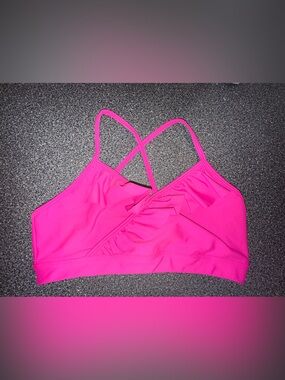 Oh La La Hot Pink Crisscross Dance Bralette Size Child XL